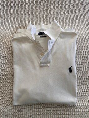 Polo Ralph Lauren Mesh Shirt | Men's Large | Slim Fit | White